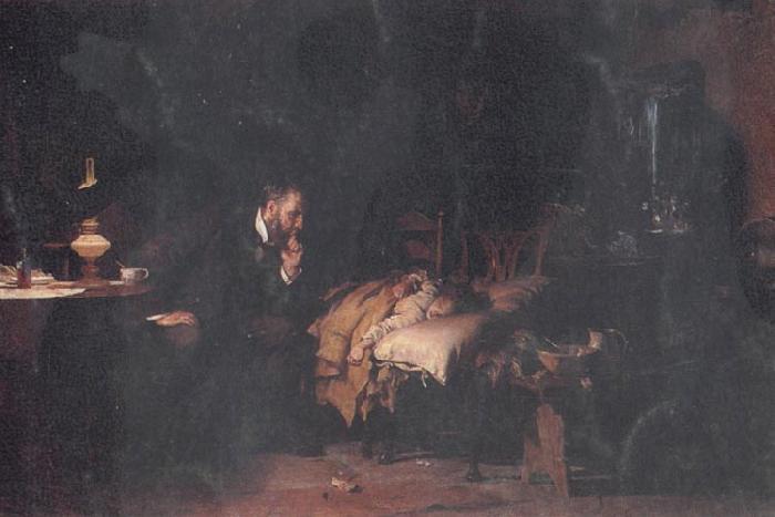 Luke Fildes The Doctor Sweden oil painting art